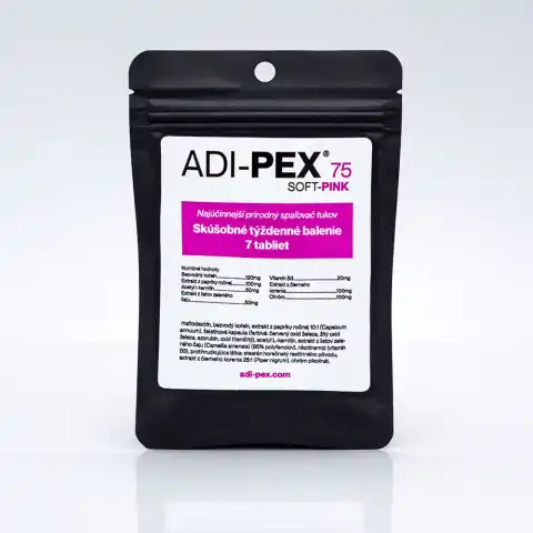 Skúšobné týždňové balenie ADI-PEX 75mg Soft Pink 7 kapsúl