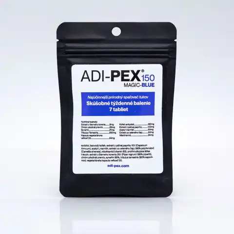 Skúšobné týždňové balenie ADI-PEX 150mg Magic Blue 7 kapsúl