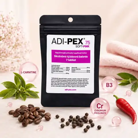 Skúšobné týždňové balenie ADI-PEX 75mg Soft Pink 7 kapsúl (1 balenie)